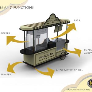 F58 - Pop Corn Push Cart